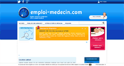 Desktop Screenshot of emploi-medecin.com